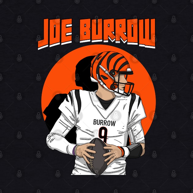 Joe Burrow by Luna Illustration